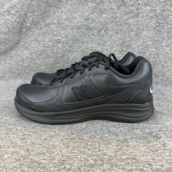 ✅New Balance 577 Walking Shoes Woman’s 7B Black Leather Sneakers Made In USA NIB - Picture 9 of 12